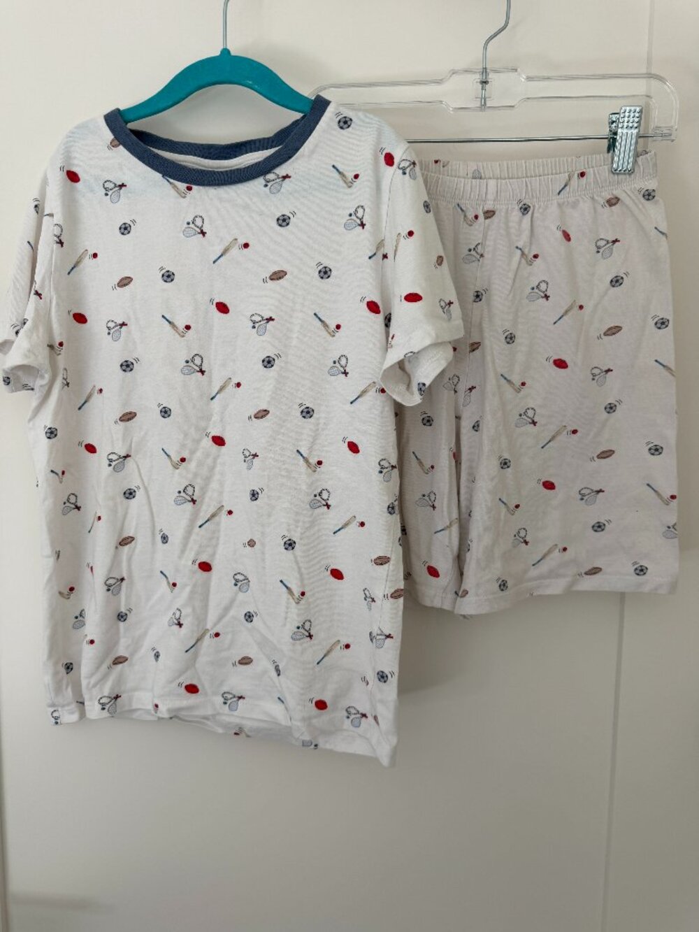 The Little White Company London Sports Pajama Set Lot 9-10 Yrs Twin Set Matching